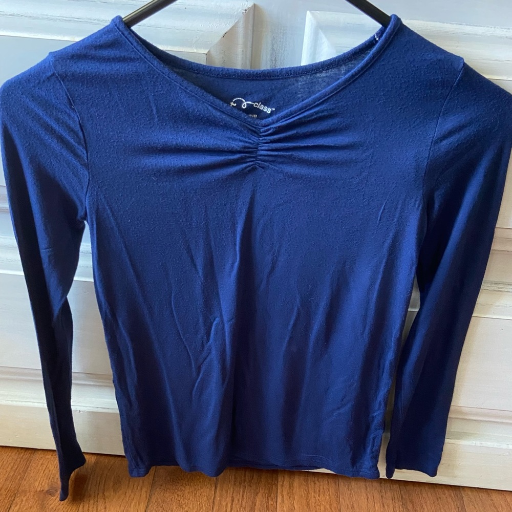 Girls stretch knit top